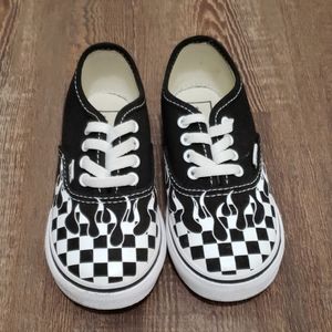 Vans flames 8 toddler